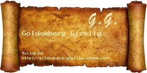 Goldemberg Gizella névjegykártya